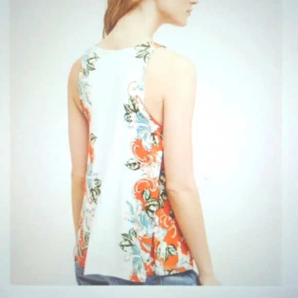 Anthropologie Akemi + Kin Gardenia Floral Tank Sz M - Picture 4 of 9